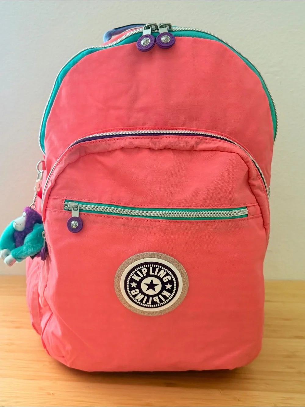 Kipling Seoul Extra Large 17” Laptop Backpack Coral Party
